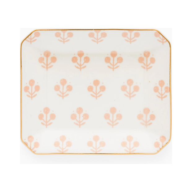 Rose Floral Trinket Tray