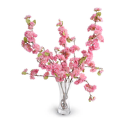 Cherry Blossoms in Glass 28"H