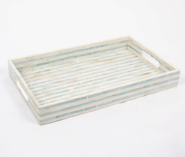 Striped Mother of Pearl Tray