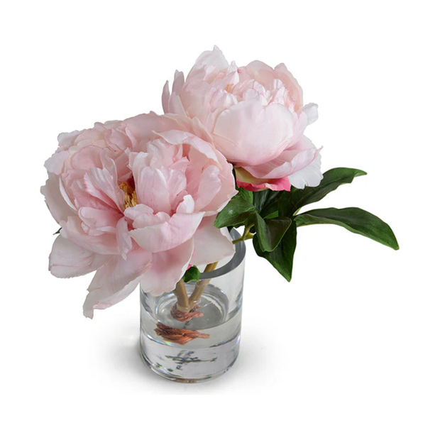 Peony Cutting in Glass- 9"H