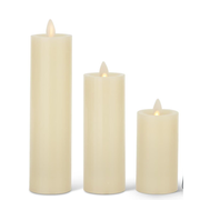 Ivory Wax Slim Luminara Indoor Candles