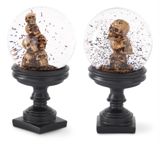 Halloween Skull Snow Globes