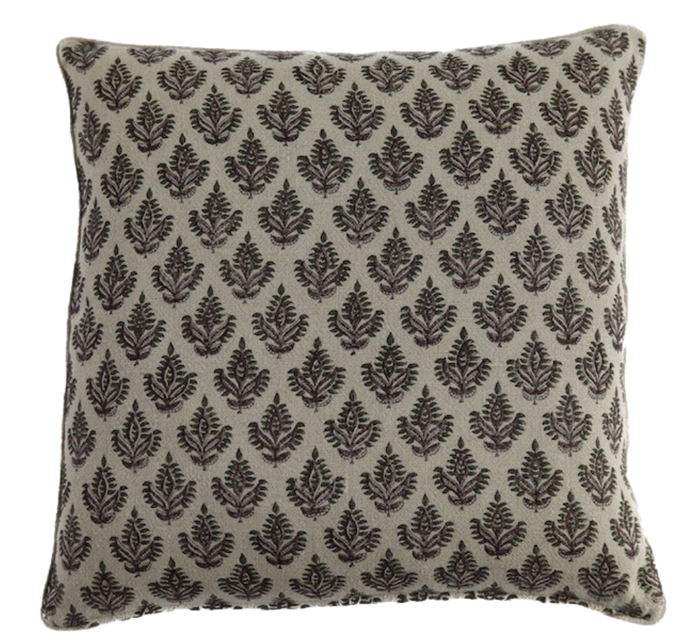 Iris Olive Pillow