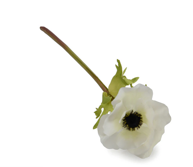 Anemone Stem, 16.5" White