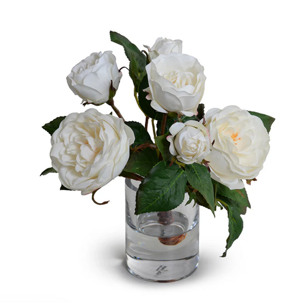 Rose Sprays in Glass 11"