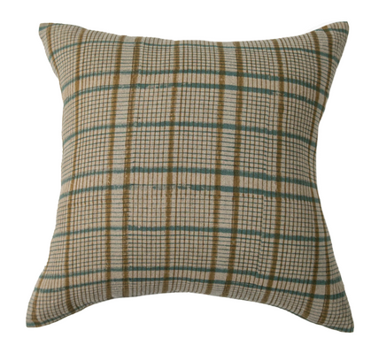 Crossroads Teal on Natural Pillow (14 x 40)