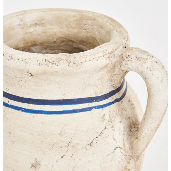 Grecian Fish Jar W/Handle