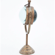 Clock & Compass Sphere W/Stand