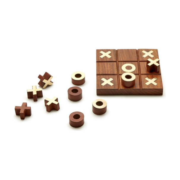 Tick-Tac-Toe and Solitaire 2-in-1 Game Set