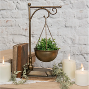 Gold Hanging Bowl On Stand