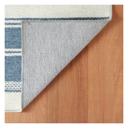 Bowman Stripe Blue Washable Rug