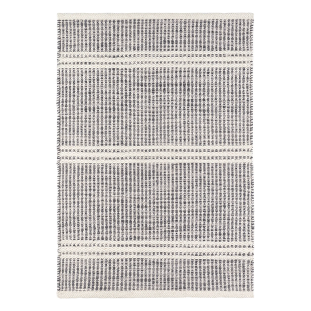 Malta Grey Handwoven Wool Rug
