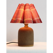 Scalloped Red Plaid Mini Lamp