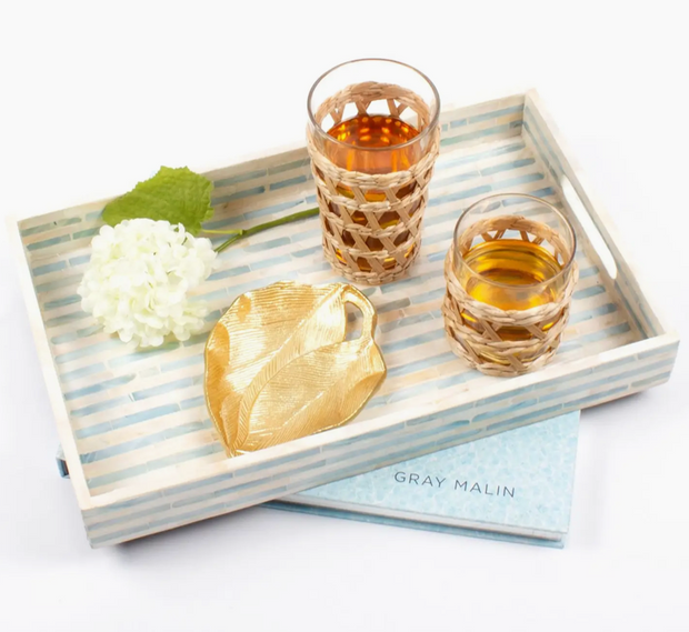 Striped Mother of Pearl Tray