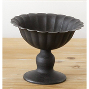 Mini Fluted Black Urn