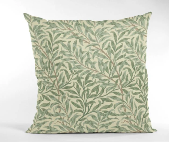 Willow Bough Sage Green Outdoor Pillow