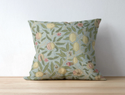 Pomegranate Blue Slate Thyme Outdoor Pillow