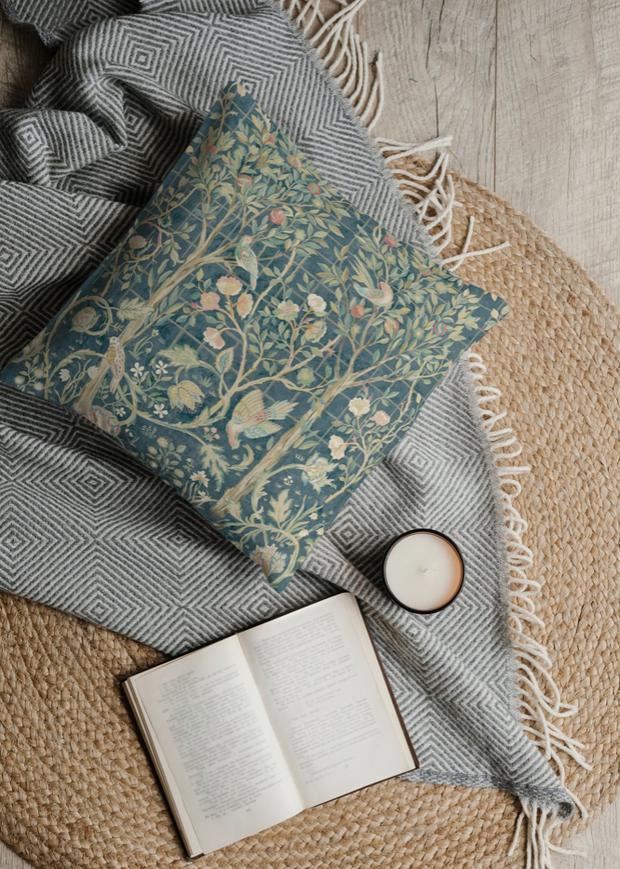 Melsetter Teal Blue Outdoor Pillow