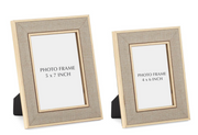 Gold Linen Photo Frames