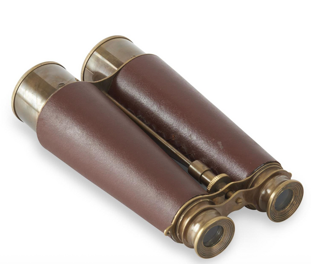 Brass & Brown Vegan Leather Binoculars