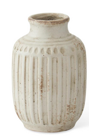 Weathered Cream Bud Vases