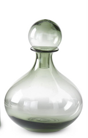 Green Glass Vases with Stopper