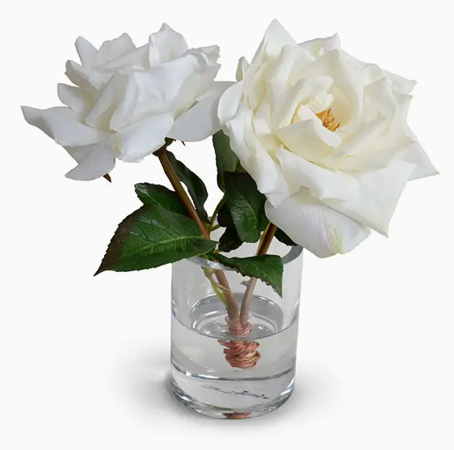 Rose Cutting in Glass