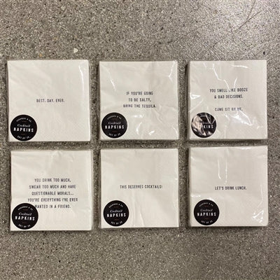 2nd Edition Cocktail Napkins (Assorted Set of 18 Packs)
