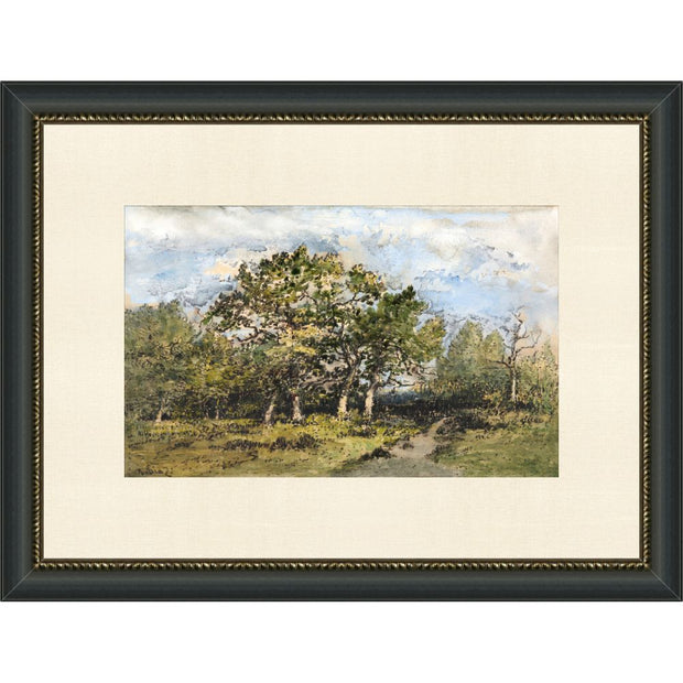 Plein Air Pasture - 15"W x 10"H