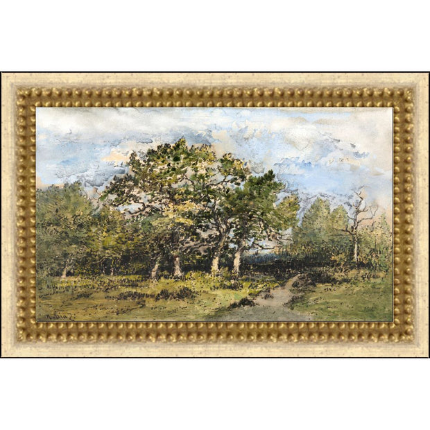 Plein Air Pasture - 15"W x 10"H