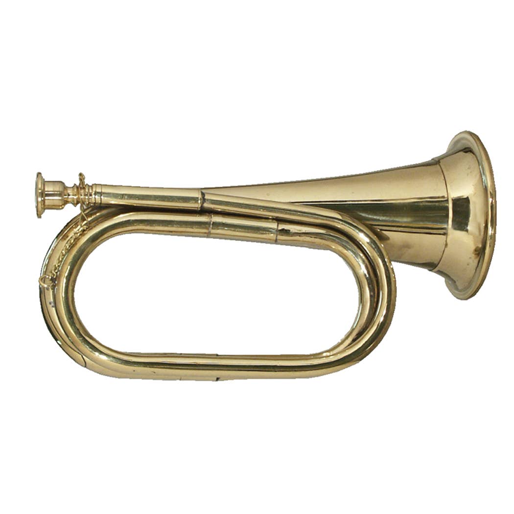 Brass Cavalry Bugle - Antique Reproduction, 11