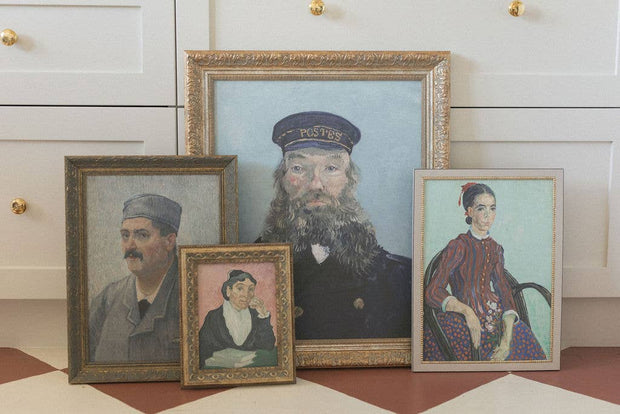 Portrait of a Postman Framed Antique Art
