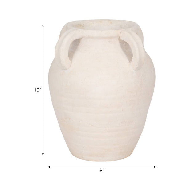 White Amphora Multi-Handle Jug