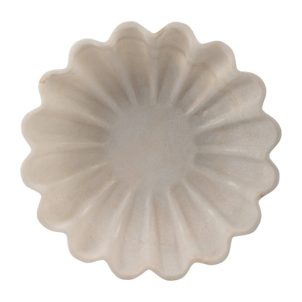 Marble Shell-Shaped Bowl- 12 in