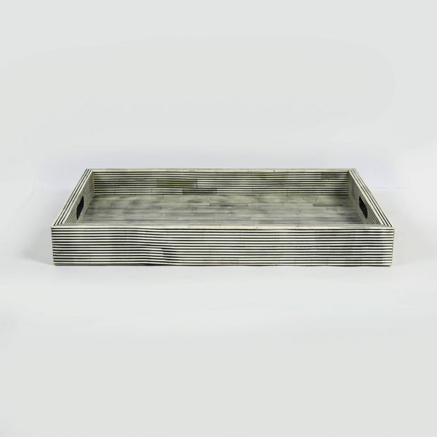 Pinstripe Bone Inlaid Decorative Trays