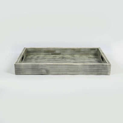 Pinstripe Bone Inlaid Decorative Trays
