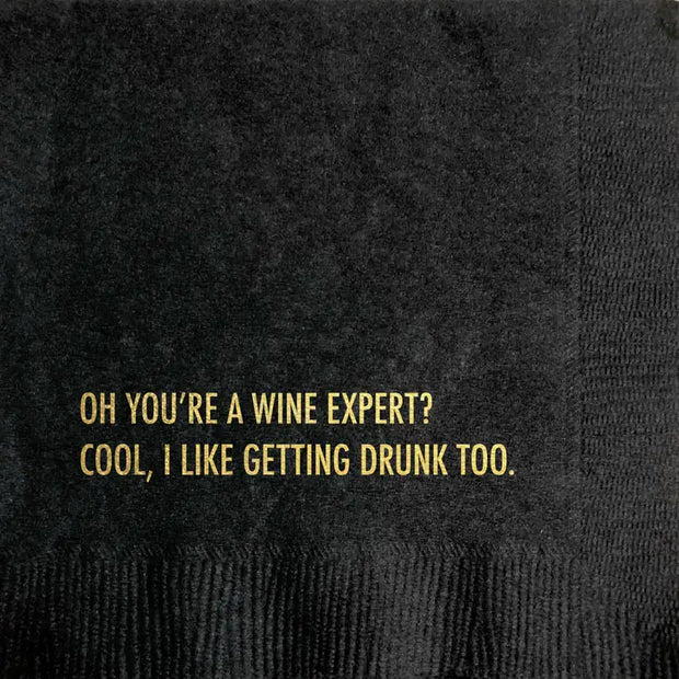Wine Expert Cocktail Napkin