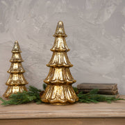 15" LIGHTED GOLD GLASS TREE