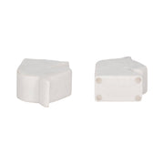 S/2- White Marble Horse Head Bookends