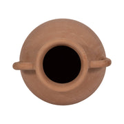 Brown Ceramic With Handles Decorative Vase
