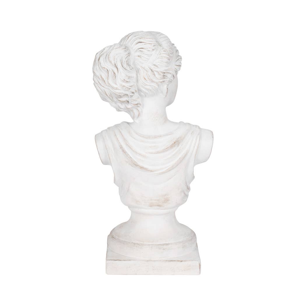 White Distressed Venus Bust Sculpture