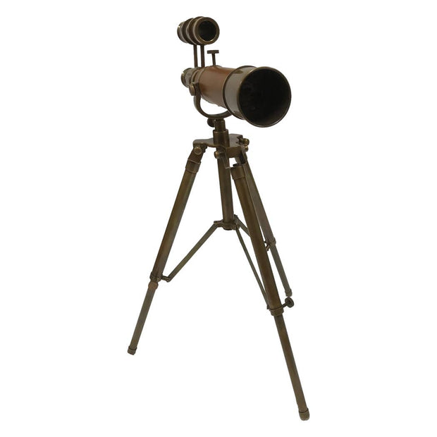 9-1/2" Solid Brass Telescope Adjustable Tripod Stand