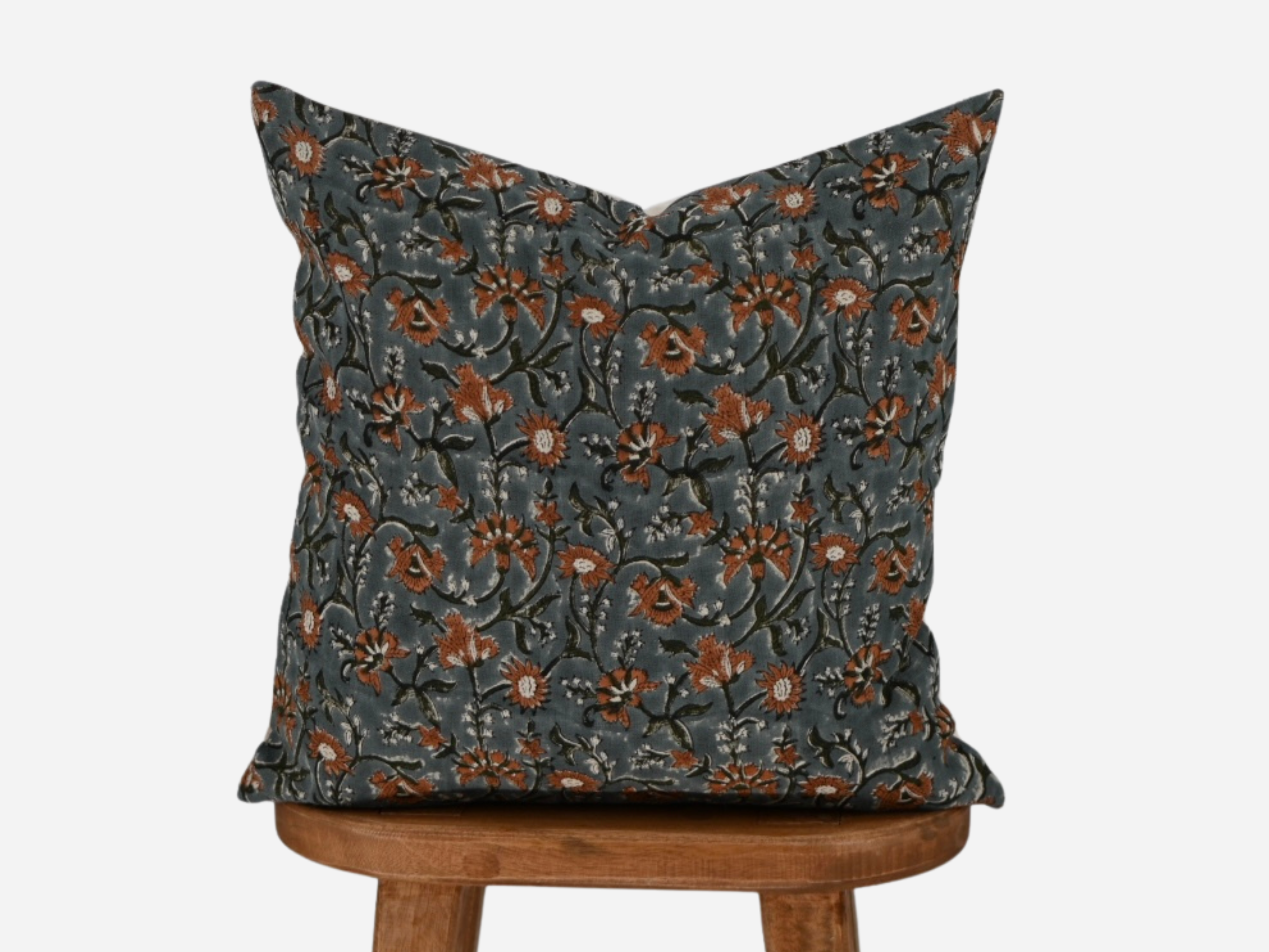 Heather Block Print Pillow