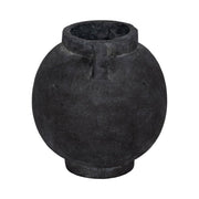 Black Bulbous Jug with Handle