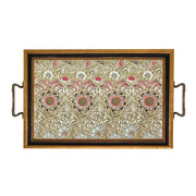 William Morris Corncockle Decorative Tray with Brass Handles
