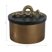 Green Metal Snake Box