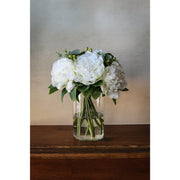 16" Cream Peony & Eucalyptus