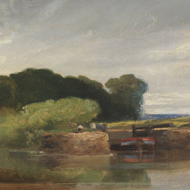 By the Water English Landscape Oil Painting Print on Canvas