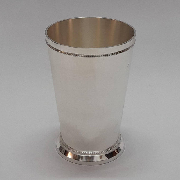 White Silver Brass Mint Julep Cup