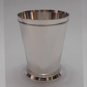 White Silver Brass Mint Julep Cup